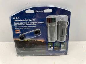 lot 119 image: Attwood All-Craft Navigation LED Portable Light Kit - 14196-7