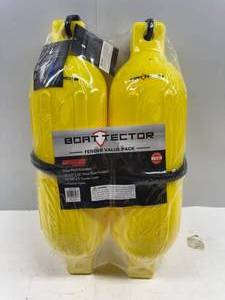 lot 158 image: Extreme Max BoatTector Inflatable Fender Value 2-Pack - 6.5 x 22, Neon Yellow - 3006.7599