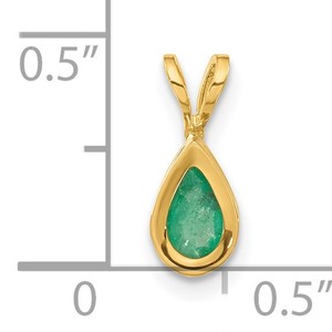 14K Gold Colombian Emerald Pendant Beautilful
