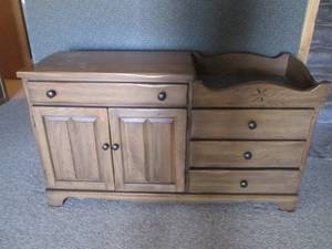 Hardwood dresser style multimedia B...