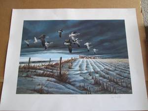 lot 17 image: Terry Redline print...