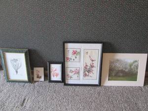 lot 22 image: Framed Japanese Cherry Bloosom and ...