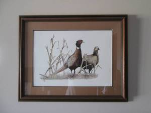 lot 26 image: Signed and numbered pheasant print ...