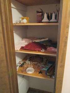lot 206 image: Hall closet content includes hand t...
