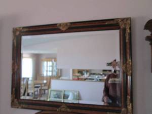 lot 241 image: Ornately detailed Framed vintage wa...
