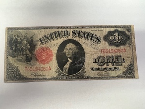 1917 $1 "Sawhorse" Legal Tender Note, No rips, tears or pin holes. Speelman & White, T65154060A