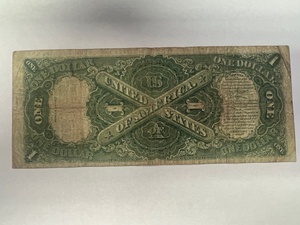 1917 $1 "Sawhorse" Legal Tender Note, No rips, tears or pin holes. Speelman & White, T65154060A