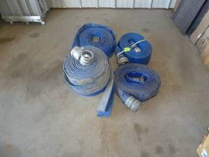 lot 60 image: Poly Water Hoses 3 x 50