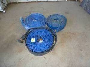 lot 61 image: Poly Water Hoses 2 x 50 Blue