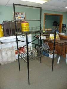 lot 210 image: Wire Display Rack Black