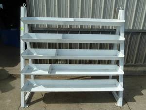 lot 227 image: Steel Display Shelf White