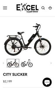 lot 209 image: Excel Electric Bike- Black City Slicker