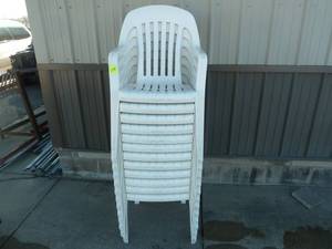 lot 238 image: Party Chairs White