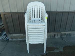 lot 239 image: Party Chairs White