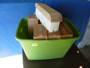 lot 254 image: Scrub Brooms x 7