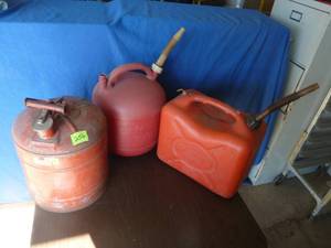 lot 256 image: Gas Cans x 3