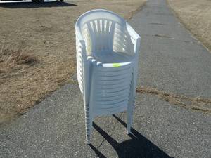 lot 235 image: Party Chairs White