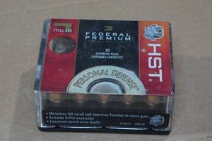 lot 144 image: 20 Federal Premium 9mm Luger 150 Gr HST JHP Ammo