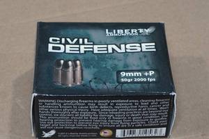 lot 152 image: 20 Liberty Civil Defense 9mm P 50 Gr Ammo