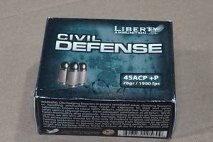 lot 173 image: 20 Liberty Civil Defense .45 ACP P 78 Gr Ammo