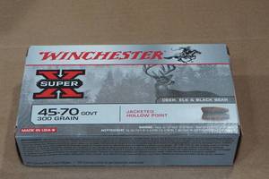 lot 217 image: 20 Winchester Super-X .45-70 Govt 300 Gr JHP Ammo