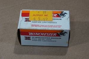 lot 228 image: 50 Winchester Super-X .22 Win Mag 40 Gr FMJ Ammo