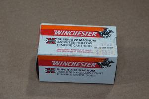 lot 229 image: 50 Winchester Super-X .22 Win Mag 40 Gr JHP Ammo