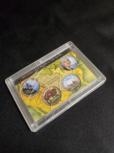 lot 8 image: Westward Series Nickels in Collectible Display Case