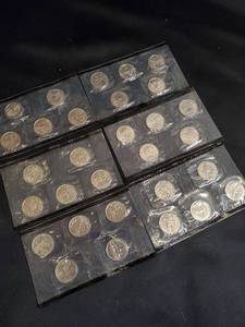lot 31 image: Collection of 30 Silver Commemorative Coins in Sealed Packaging