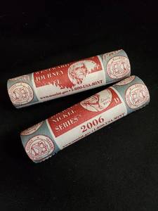 lot 36 image: Set of 2 U.S. Mint 2006 Nickel Series Rolls