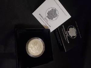lot 60 image: 2023 Morgan Silver Dollar Coin with Certificate of Authenticity