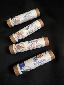 lot 86 image: 2009 Lincoln Cent Professional Life Rolls - Set of 4 Unopened Rolls