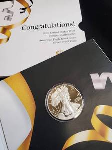lot 91 image: 2013 United States Mint American Eagle Silver Proof Coin