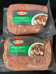 lot 6 image: F - 2-Pack Hormel Onion Garlic Pork Roast, Ready to Cook