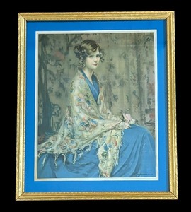 lot 46 image: Alice Blue Gown Framed Print by Arthur Garrett