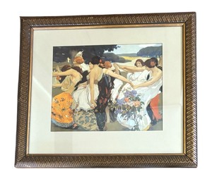 lot 43 image: Youth Framed Print by Arthur Mathews