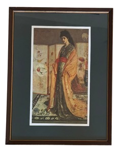 lot 78 image: The Princess from the Land of Porcelain Framed Print by James McNeill Whistler
