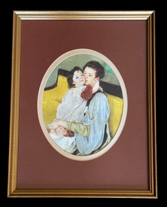 lot 79 image: Maternal Caress Framed Print by Mary Cassatt