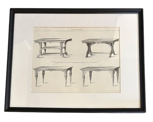 lot 133 image: Vintage Side Tables Print