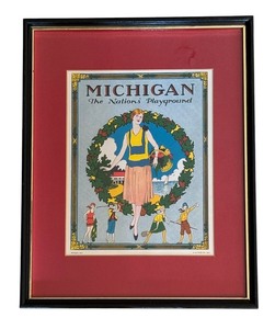 lot 134 image: Michigan The Nations Playground Promotional Print