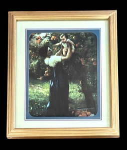 lot 136 image: Mother and Child in Orange Grove Print by Virginie Demont-Breton