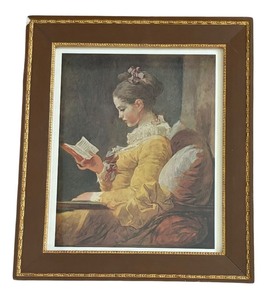 lot 138 image: Young Girl Reading Print by Jean-Honore Fragonard
