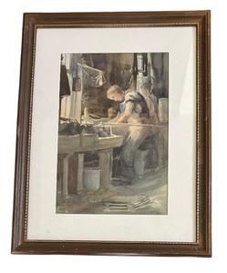 lot 140 image: Original Watercolor Painting by M.E. Roberts
