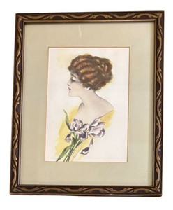 lot 165 image: Schlesinger Brothers Framed Vintage Victorian Print