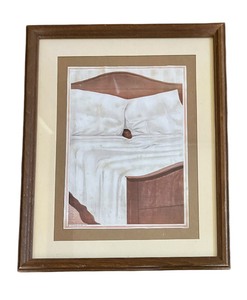 lot 195 image: A Little Study in Black and White Framed Print