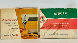 lot 85 image: Vintage Singer Sewing Machine Accessories and Attachments