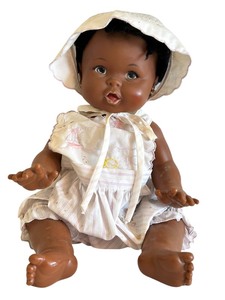 lot 82 image: Adorable Vintage African American Baby Doll