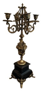 lot 159 image: Elaborate Vintage French Style Candelabra