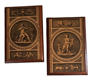lot 175 image: Two Vintage Neo Classical Style Plaques