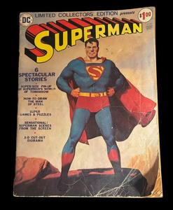 lot 216 image: Vintage Limited Collectors Edition Superman Comic Book